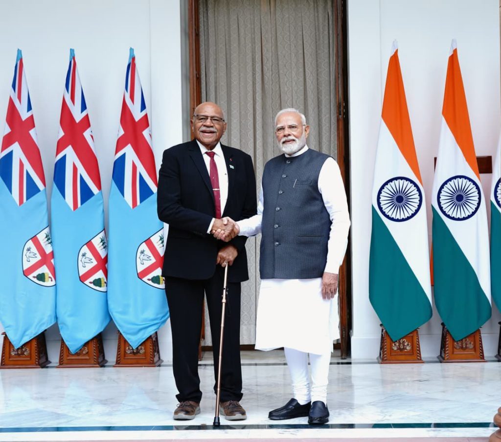 HISTORIC MEETING BETWEEN PRIME MINISTER RABUKA AND PRIME MINISTER MODI ...